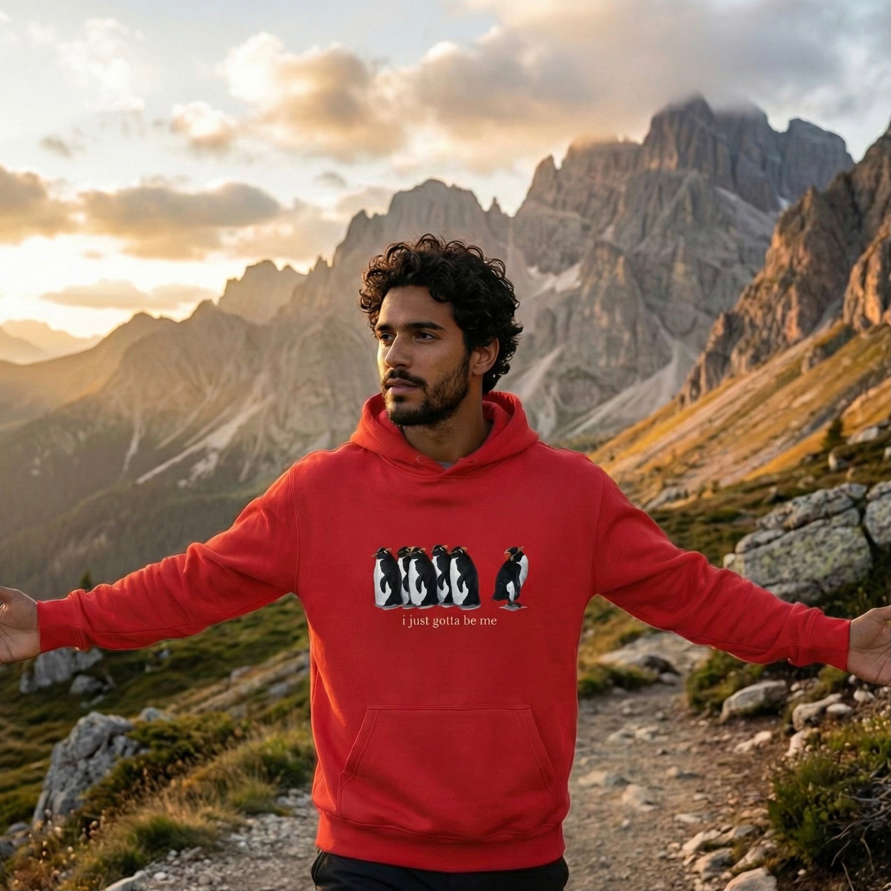 KING PENGUIN | The Official "I Gotta Be Me" Viral Penguin Hoodie